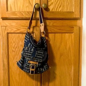 Tommy Hilfiger Blue Denim Hangbag